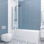 Шторка для ванны Kubele DE020P601 75х150 см, профиль хром блестящий, стекло прозрачное