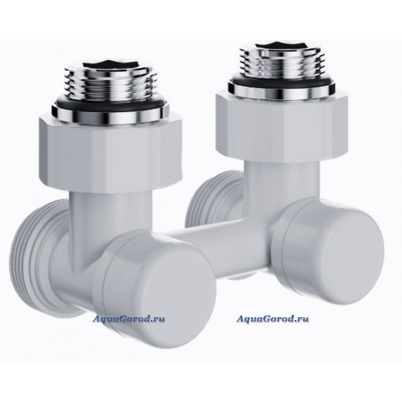 Узел нижнего подключения Royal Thermo Design угловой 1/2"х3/4" EK белый RANDU11234WH