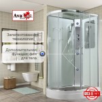 Душевая кабина AvaCan с крышей раздвижная прозрачное стекло хром A2812R