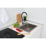 Мойка Alcora Дакар для кухни из нержавеющей стали 500*450 сатин с сифоном 2010089S Мойка Alcora Дакар для кухни из нержавеющей стали 500*450 сатин с сифоном 2010089S