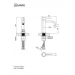 Смеситель для раковины Lemark Kalina брашированное розовое золото LMF-2112S-BRRG