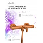 Смеситель для ванны с душем Lemark Kalina брашированное розовое золото LMF-2122S-BRRG
