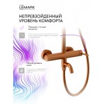Душевая система Lemark Kalina брашированное розовое золото LMF-2126S-BRRG