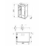 Душевая кабина Esbano ESO-AURA-1209ST с паром Душевая кабина Esbano ESO-AURA-1209ST с паром