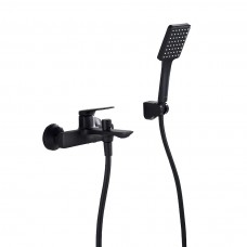 Смеситель для ванны с душем Knotlor VIGOR черный матовый KN-71/BL