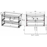Тумба с раковиной Style Line Бергамо Мини 90 Люкс Plus подвесная белая СС-00002364/СС-00002360