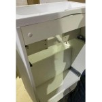 Тумба с раковиной Style Line Бергамо Мини 90 Люкс Plus подвесная белая СС-00002364/СС-00002360