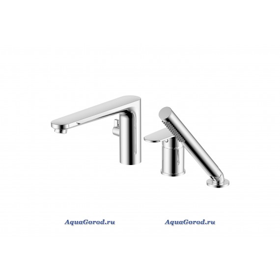 Смеситель на борт ванны AQUATEK Ника на 3 отверстия хром AQ1848CR Смеситель на борт ванны AQUATEK Ника на 3 отверстия хром AQ1848CR
