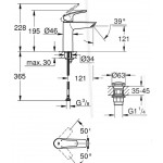 Смеситель Grohe Eurosmart для раковины 23923003