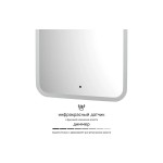 Зеркало Defesto Lume 50x100 с матированием, нейтральная белая LED-подсветка DF 3805R
