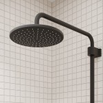Душевая система IDDIS Aiger с тропическим душем и изливом черный матовый AIGBL3Fi06