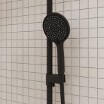 Душевая система IDDIS Aiger с тропическим душем и изливом черный матовый AIGBL3Fi06