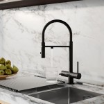 Смеситель для кухни IDDIS Ikon латунь гибкий излив матовый черный IIKNBLFFi05
