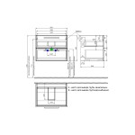 Тумба с раковиной IDDIS Slide X подвесная 60 белый SLX60W0i95K