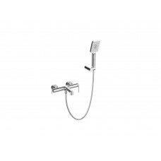 Смеситель для ванны и душа BelBagno ИСТОЧНИК (ACQUA) с ручным душем, шлангом и держателем ACQUA-VASM/DFS-CRM