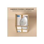 Раковина напольная Wellsee Chalice Perfection 45 матовая белая круглая 230615000