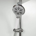 Душевая кабина DTO 110х80, LED закрытая с крышей хром стекло матовое с узором EM1511LLED