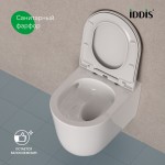 Унитаз подвесной IDDIS Слайд (Slide) безободковый с сиденьем микролифт SLIRDSEi25