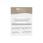 Мебельная раковина Uperwood Classic New 90 накладная глянцевая белая литьевой мрамор 291021026