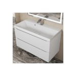 Мебельная раковина Uperwood Classic New 90 накладная глянцевая белая литьевой мрамор 291021026
