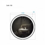 Зеркало Alavann Solis 100 с подсветкой сенсор белое ALV0748002 Зеркало Alavann Solis 100 с подсветкой сенсор белое ALV0748002