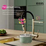 Смеситель для кухни IDDIS Эйс (Ace) с фильтром и гибким изливом матовое золото ACEMGFFi05 Смеситель для кухни IDDIS Эйс (Ace) с фильтром и гибким изливом матовое золото ACEMGFFi05