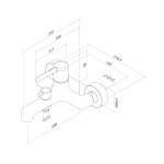 Смеситель для ванны IDDIS Эйгер (Aiger) белый матовый AIGWT00i02WA