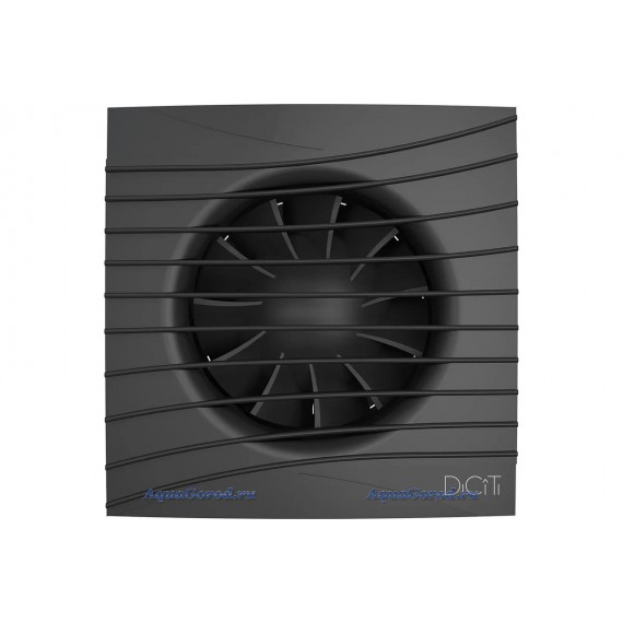 Вытяжной вентилятор Diciti Silent 4C квадратный черный матовый SILENT 4C Matt black