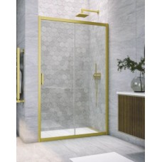 Душевая дверь Vegas Glass ZP NOVO h2000 105 03 01, профиль золото матовое, стекло прозрачное