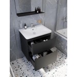 Тумба с раковиной STWORKI Монтре 60 антрацит раковина Madera Adel Мон.01.60/P/ANT/4627173210225 Тумба с раковиной STWORKI Монтре 60 антрацит раковина Madera Adel Мон.01.60/P/ANT/4627173210225