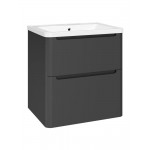 Тумба с раковиной STWORKI Монтре 60 антрацит раковина Madera Adel Мон.01.60/P/ANT/4627173210225 Тумба с раковиной STWORKI Монтре 60 антрацит раковина Madera Adel Мон.01.60/P/ANT/4627173210225