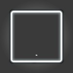 Зеркало Comforty Ситара-80 квадратное LED подсветка бесконтактный сенсор антизапотевание черное 00-00014175CF Зеркало Comforty Ситара-80 квадратное LED подсветка бесконтактный сенсор антизапотевание черное 00-00014175CF