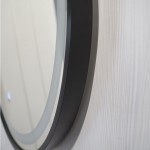 Зеркало Comforty Лея-75 круглое LED подсветка бесконтактный сенсор антизапотевание черное 00-00014184CF Зеркало Comforty Лея-75 круглое LED подсветка бесконтактный сенсор антизапотевание черное 00-00014184CF