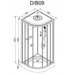 Душевая кабина DTO D09S 90х90х220