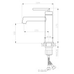 Смеситель BelBagno для раковины ACQUA-LVM-CRM
