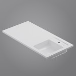 Раковина мебельная AM.PM X-Joy M85AWPR1001WG 100 см над стиральной машиной, правая, белая Раковина мебельная AM.PM X-Joy M85AWPR1001WG 100 см над стиральной машиной, правая, белая