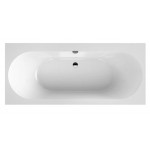 Акриловая ванна Villeroy & Boch Oberon 2.0 UBQ180OBR2DV-01 180x80 см, встраиваемая, цвет альпийский белый, на ножках, со сливом-переливом