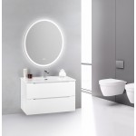 Зеркало BelBagno 75х90 овальное с подсветкой и функцией антизапотевания SPC-VST-750-900-LED-TCH-WARM