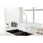 Смеситель Paulmark GRAVITY под фильтр с гибким изливом белый матовый Gr213888-WH