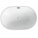 Раковина Orange B05-600W 60 глянцевая белая, овальная, встраиваемая сверху