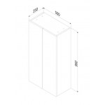 Шкаф AM.PM X-Joy M85CHX0502WG 50 подвесной, глянцевый белый