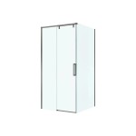 Душевой уголок BelBagno Soft Close профиль оружейная сталь SOFT_CLOSE-1-AH-1-120/100-C-GM