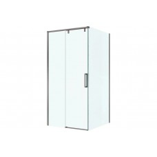 Душевой уголок BelBagno Soft Close профиль оружейная сталь SOFT_CLOSE-1-AH-1-120/100-C-GM