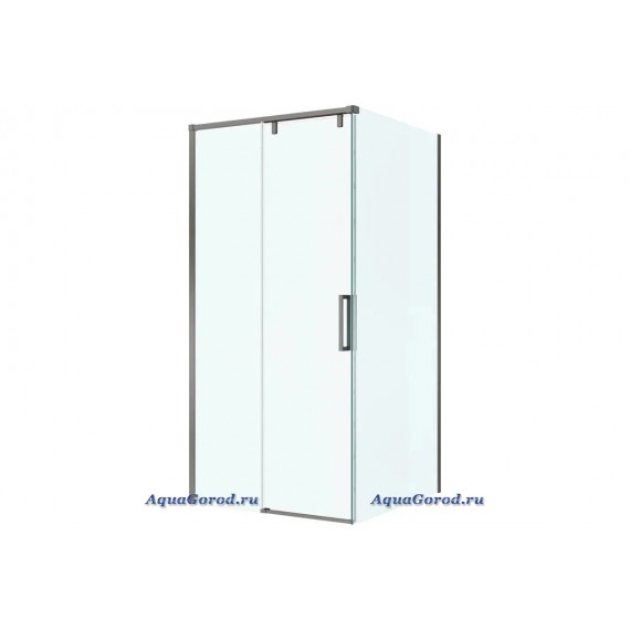 Душевой уголок BelBagno Soft Close профиль оружейная сталь SOFT_CLOSE-1-AH-1-120/100-C-GM