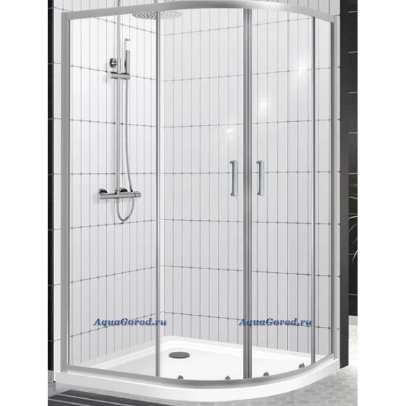 Душевой уголок BelBagno Uno -195 RH 2 120/80 C Cr стекло прозрачное