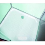 Душевая кабина Esbano CKR 100х80 раздвижная с крышей матовое стекло профиль хром ESKB108CKR