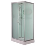 Душевая кабина Esbano CKR 100х80 раздвижная с крышей матовое стекло профиль хром ESKB108CKR