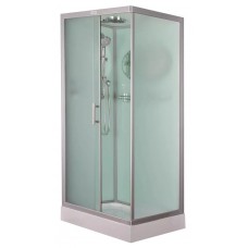 Душевая кабина Esbano CKR 100х80 раздвижная с крышей матовое стекло профиль хром ESKB108CKR