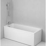 Акриловая ванна ALBA SPA Gamma 170x70 см, пристенная, белая, с каркасом