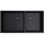 Мойка кухонная Omoikiri Taki 85-2-LB-U/IF Side GB из нержавеющей стали графит 4997039